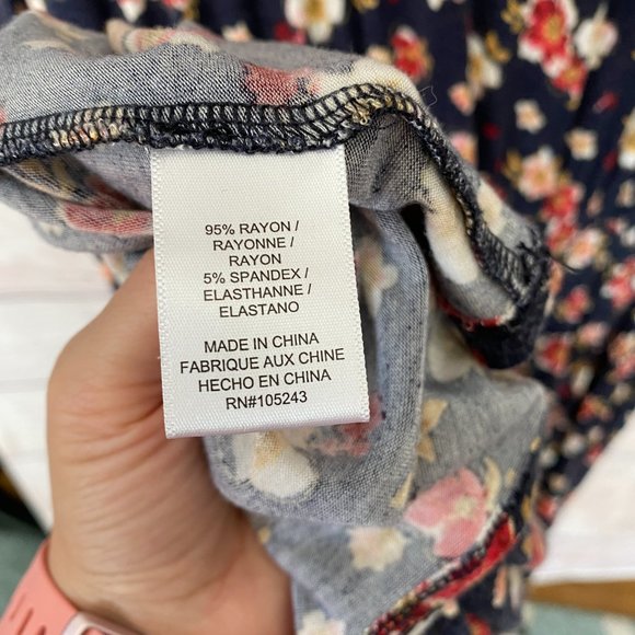 Cortena Smocked Waist Floral Knit Dress Plus Size 3X super comfortable! - Picture 7 of 8